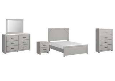 Image for Cottonburg Full Panel Bed with Mirrored Dresser, Chest and Nightstand