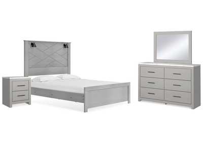 Image for Cottonburg Queen Panel Bed with Mirrored Dresser and Nightstand
