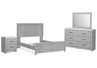 Cottonburg Queen Panel Bed with Dresser, Mirror and Nightstand,Signature Design By Ashley