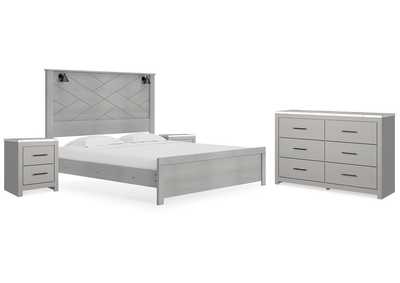 Cottonburg King Panel Bed with Dresser and 2 Nightstands,Signature Design By Ashley