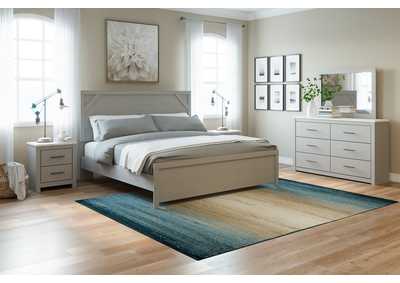 Cottonburg King Panel Bed with Dresser,Signature Design By Ashley
