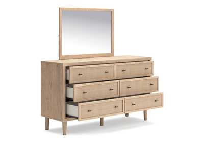 Cielden Full Upholstered Panel Bed with Mirrored Dresser, Chest and Nightstand,Signature Design By Ashley