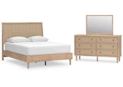 Cielden Queen Panel Bed with Mirrored Dresser,Signature Design By Ashley