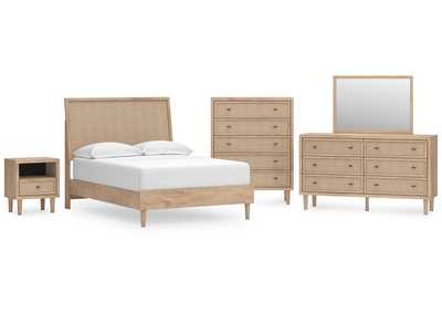 Cielden Full Panel Bed with Mirrored Dresser, Chest and Nightstand,Signature Design By Ashley