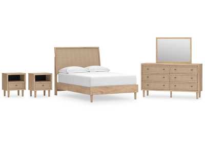 Cielden Full Panel Bed with Mirrored Dresser and 2 Nightstands,Signature Design By Ashley