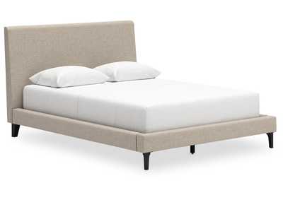 Cielden Queen Upholstered Bed with Roll Slats,Signature Design By Ashley