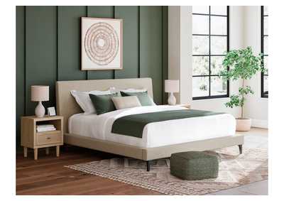 Cielden King Upholstered Bed with Roll Slats,Signature Design By Ashley