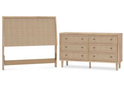 Cielden Full Upholstered Panel Bed with Dresser,Signature Design By Ashley