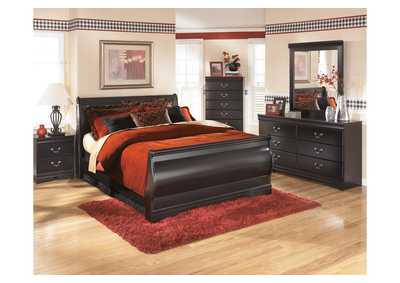 Huey Vineyard Queen Sleigh Headboard Bed with Dresser,Signature Design By Ashley