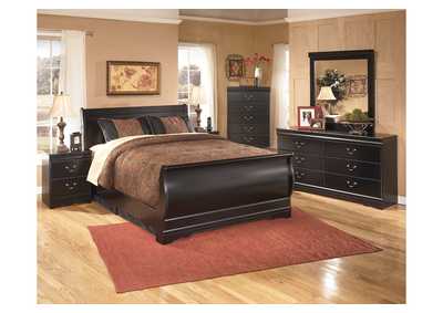 Image for Huey Vineyard Queen Sleigh Bed, Dresser, Mirror, Chest, and 2 Nightstands