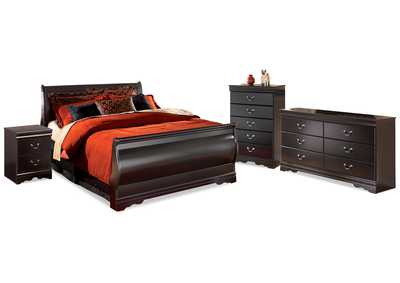 Image for Huey Vineyard Full Sleigh Bed, Dresser, Mirror, Chest and Nightstand
