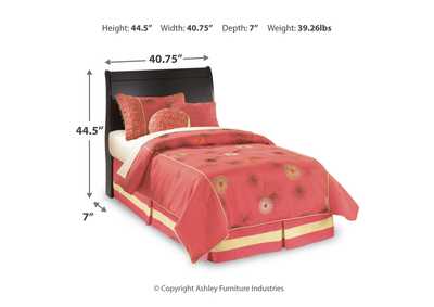 Huey Vineyard Twin Sleigh Headboard Bed with Dresser,Signature Design By Ashley