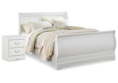 Image for Anarasia Queen Sleigh Bed and Nightstand