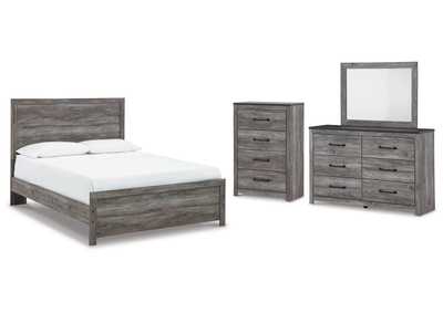 Bronyan Queen Panel Bed with Mirrored Dresser and Chest,Signature Design By Ashley