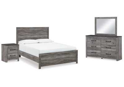 Bronyan Queen Panel Bed with Mirrored Dresser and Nightstand,Signature Design By Ashley