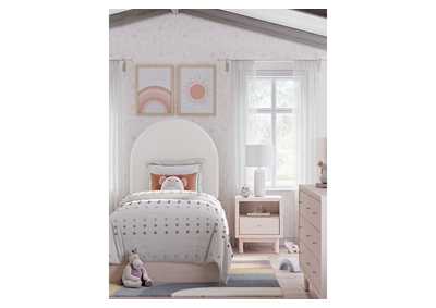 Wistenpine Twin Upholstered Panel Bed with Storage,Signature Design By Ashley