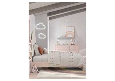 Wistenpine Twin Upholstered Panel Bed with Dresser,Signature Design By Ashley