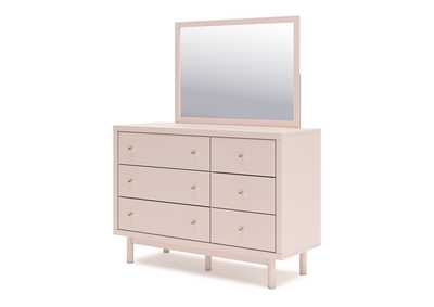 Wistenpine Full Upholstered Panel Headboard with Mirrored Dresser and 2 Nightstands,Signature Design By Ashley