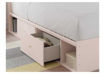 Wistenpine Twin Upholstered Panel Bed with Storage,Signature Design By Ashley