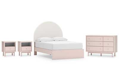 Wistenpine Full Upholstered Panel Bed with Dresser and 2 Nightstands,Signature Design By Ashley