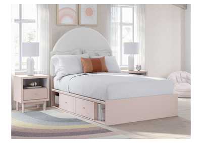 Wistenpine Full Upholstered Panel Bed with Storage,Signature Design By Ashley