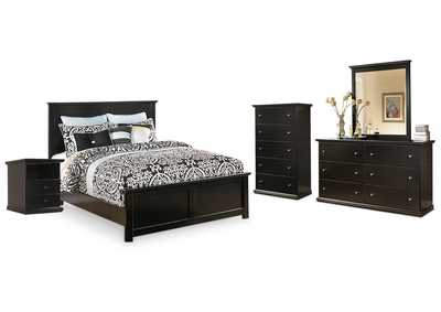 Image for Maribel Queen Panel Bed, Dresser, Mirror, Chest and Nightstand
