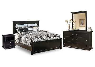 Image for Maribel King Panel Bed, Dresser, Mirror and Nightstand