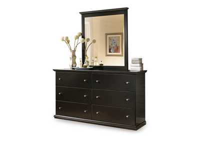 Maribel Queen Panel Bed with Mirrored Dresser and Nightstand,Signature Design By Ashley
