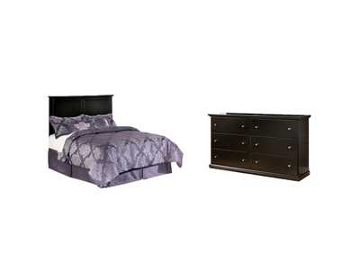 Image for Maribel Full Panel Headboard Bed with Dresser