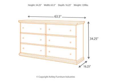 Maribel Full Panel Headboard Bed with Dresser,Signature Design By Ashley