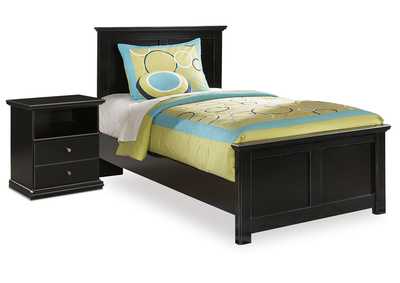 Image for Maribel Twin Panel Bed and Nightstand