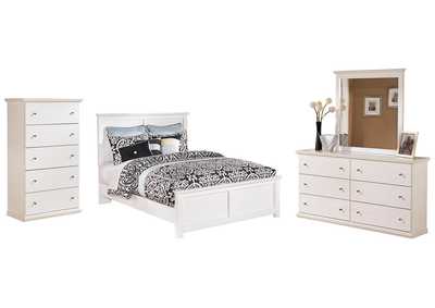 Image for Bostwick Shoals Queen Panel Bed with Mirrored Dresser and Chest