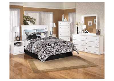 Bostwick Shoals Queen/Full Panel Headboard Bed with Mirrored Dresser, Chest and 2 Nightstands,Signature Design By Ashley