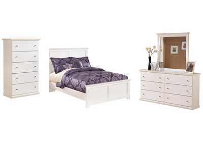 Image for Bostwick Shoals Full Panel Bed with Mirrored Dresser and Chest