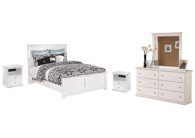 Bostwick Shoals Queen Panel Bed with Mirrored Dresser and 2 Nightstands,Signature Design By Ashley