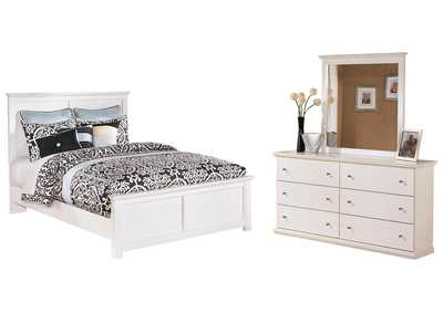 Image for Bostwick Shoals Queen Panel Bed with Mirrored Dresser