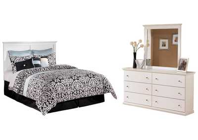 Image for Bostwick Shoals Queen/Full Panel Headboard Bed with Mirrored Dresser