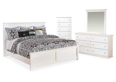 Bostwick Shoals King Panel Bed, Dresser, Mirror and Chest,Signature Design By Ashley