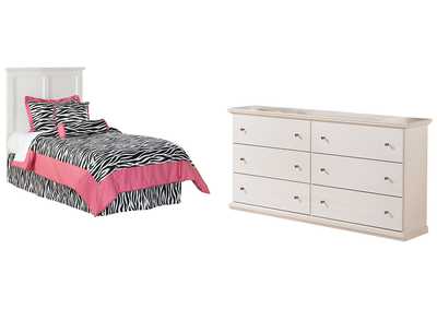 Image for Bostwick Shoals Twin Panel Headboard Bed with Dresser