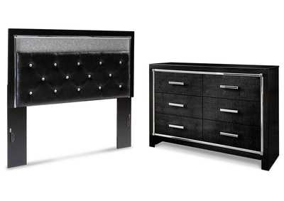 Image for Kaydell Queen Upholstered Panel Headboard with Dresser