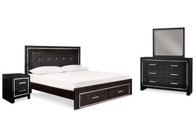 Image for Kaydell King Storage Bed, Dresser, Mirror and Nightstand