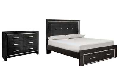 Image for Kaydell Queen Panel Bed with Storage with Dresser