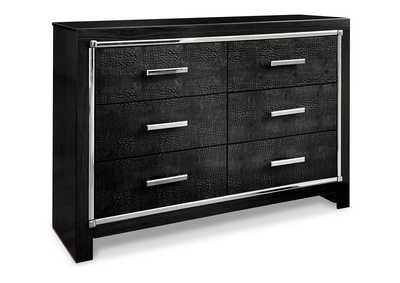 Kaydell King Upholstered Panel Bed, Dresser and Mirror,Signature Design By Ashley