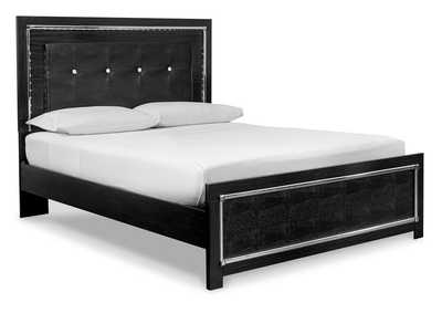 Kaydell Queen Upholstered Panel Bed, Dresser and Mirror,Signature Design By Ashley