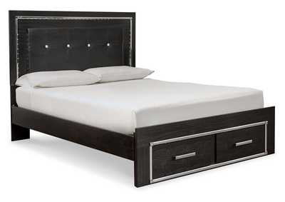 Kaydell Queen Panel Bed with Storage with Mirrored Dresser,Signature Design By Ashley