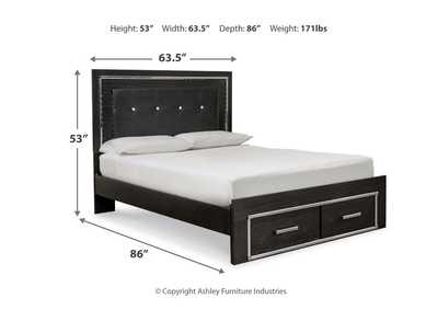 Kaydell Queen Panel Storage Bed, Chest and 2 Nightstands,Signature Design By Ashley