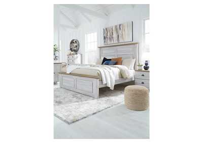 Haven Bay King Panel Bed with Mirrored Dresser, Chest and Nightstand,Signature Design By Ashley