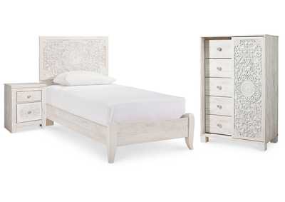 Image for Paxberry Twin Panel Bed, Chest and Nightstand