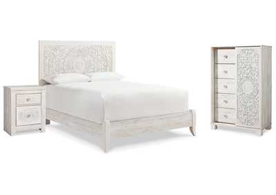 Image for Paxberry Queen Panel Bed, Chest and Nightstand