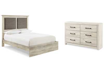 Image for Cambeck King Upholstered Panel Bed with Dresser